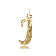 Load image into Gallery viewer, ITI NYC Fancy Pro Caption Bold with Beaded Design in 14K Gold (17mm) (100% Polished with Bail)