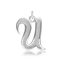 Load image into Gallery viewer, ITI NYC Fancy Pro Caption Bold with Beaded Design in 14K Gold (17mm) (100% Polished with Bail)