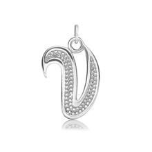 Load image into Gallery viewer, ITI NYC Fancy Pro Caption Bold with Beaded Design in 14K Gold (17mm) (100% Polished with Bail)