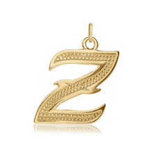 Load image into Gallery viewer, ITI NYC Fancy Pro Caption Bold with Beaded Design in 14K Gold (17mm) (100% Polished with Bail)