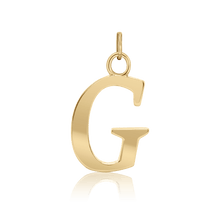 Load image into Gallery viewer, ITI NYC Capitolina Extra Bold Italic in 14K Gold (13mm) (100% Polished with Bail)