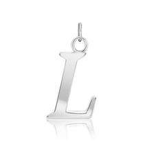 Load image into Gallery viewer, ITI NYC Capitolina Extra Bold Italic in Sterling Silver (13mm) (100% Polished with Bail)