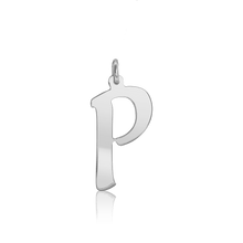 Load image into Gallery viewer, ITI NYC Diamond Girl Bold in Sterling Silver (25mm) (100% Polished with Bail)