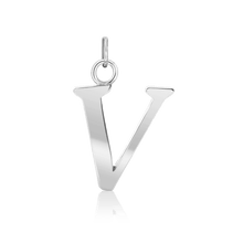 Load image into Gallery viewer, ITI NYC Capitolina Extra Bold Italic in Sterling Silver (13mm) (100% Polished with Bail)