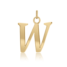 Load image into Gallery viewer, ITI NYC Capitolina Extra Bold Italic in 14K Gold (13mm) (100% Polished with Bail)