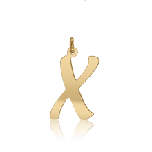 Load image into Gallery viewer, ITI NYC Diamond Girl Bold in Sterling Silver (25mm) (100% Polished with Bail)