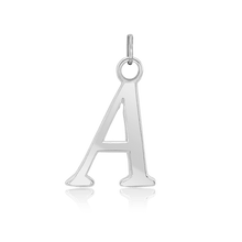 Load image into Gallery viewer, ITI NYC Capitolina Extra Bold Italic in Sterling Silver (13mm) (100% Polished with Bail)