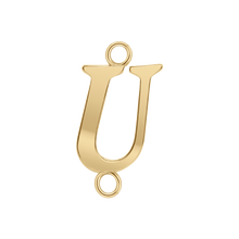 Load image into Gallery viewer, Capitolina Extra Bold Italic Initials with 2 Jump Rings (13 mm)