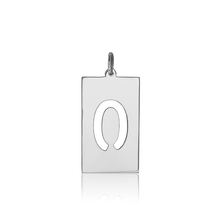 Load image into Gallery viewer, ITI NYC Uppercase Block Cut Out in Sterling Silver (28mm) (100% Polished with Bail)