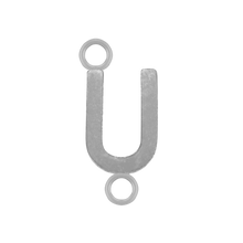 Load image into Gallery viewer, Highway Gothic Initials with 2 Jump Rings (6 mm)