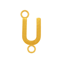 Load image into Gallery viewer, Highway Gothic Initials with 2 Jump Rings (6 mm)