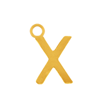 Load image into Gallery viewer, Highway Gothic Initials with 1 Jump Ring (6 mm)