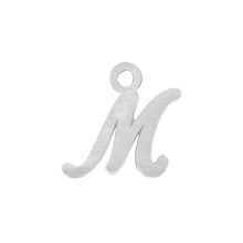 Load image into Gallery viewer, Script Initials with 1 Jump Ring (7 mm)