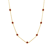 Load image into Gallery viewer, Bulk / Spooled Diamond by the Yard Cable Chain in 14K Yellow Gold (Diamond Bezel: Every 1.5")