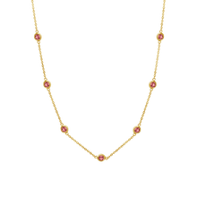 Load image into Gallery viewer, Bulk / Spooled Diamond by the Yard Cable Chain in 14K Yellow Gold (Diamond Bezel: Every 1.5")