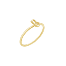 Load image into Gallery viewer, Script Initial Ring in Sterling Silver