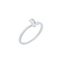 Load image into Gallery viewer, Script Initial Ring in Sterling Silver