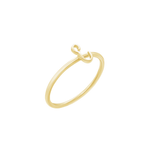 Load image into Gallery viewer, Script Initial Ring in Sterling Silver