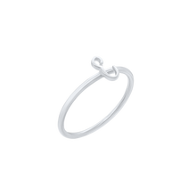Load image into Gallery viewer, Script Initial Ring in Sterling Silver