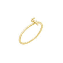 Load image into Gallery viewer, Script Initial Ring in Sterling Silver