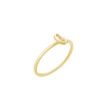 Load image into Gallery viewer, Script Initial Ring in Sterling Silver
