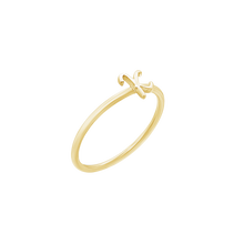Load image into Gallery viewer, Script Initial Ring in Sterling Silver