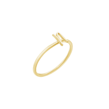 Load image into Gallery viewer, Script Initial Ring in Sterling Silver