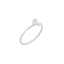 Load image into Gallery viewer, Script Initial Ring in Sterling Silver