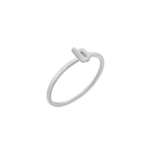 Load image into Gallery viewer, Gothic Initial Ring in Sterling Silver