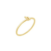 Load image into Gallery viewer, Gothic Initial Ring in Sterling Silver