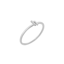 Load image into Gallery viewer, Gothic Initial Ring in Sterling Silver