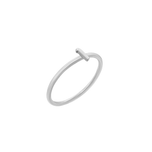 Load image into Gallery viewer, Gothic Initial Ring in Sterling Silver