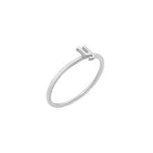 Load image into Gallery viewer, Gothic Initial Ring in Sterling Silver