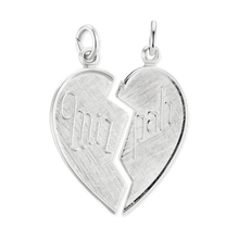 Load image into Gallery viewer, ITI NYC Mizpah Heart Pendant in Sterling Silver