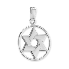 Load image into Gallery viewer, ITI NYC Star of David Pendant Medallion in Sterling Silver