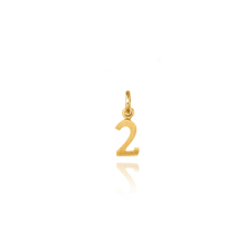 Load image into Gallery viewer, ITI NYC Modern Number Pendants (12.7mm) (100% Polished with Bail)