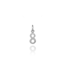 Load image into Gallery viewer, ITI NYC Modern Number Pendants (12.7mm) (100% Polished with Bail)