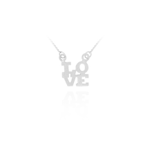 Load image into Gallery viewer, Love Necklace in Sterling Silver (12 x 11 mm)