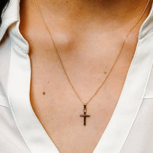 Load image into Gallery viewer, 14K Gold Small Cross (19 x 9 mm)