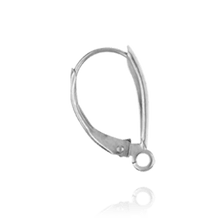 Load image into Gallery viewer, ITI NYC Wide Plain Leverback with Ring (16 x 10 mm)