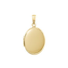 Load image into Gallery viewer, ITI NYC Plain Oval Locket in 14K Gold Filled with Optional Engraving (23 x 14 mm - 45 x 30 mm)