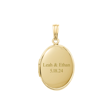 Load image into Gallery viewer, ITI NYC Plain Oval Locket in 14K Gold Filled with Optional Engraving (23 x 14 mm - 45 x 30 mm)