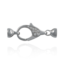 Load image into Gallery viewer, ITI NYC Lobster Pearl Clasps with Diamonds (7 x 26 mm - 11.6 x 38 mm)