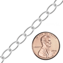 Load image into Gallery viewer, Bulk / Spooled Light Round Cable Chain in Sterling Silver (1.30 mm - 7.30 mm)