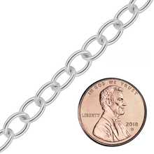 Load image into Gallery viewer, Bulk / Spooled Light Round Cable Chain in Sterling Silver (1.30 mm - 7.30 mm)