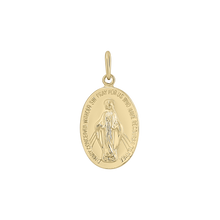 Load image into Gallery viewer, Gold-Filled Oval Miraculous Medallion (5/8 inch - 1 inch)