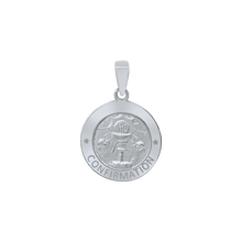 Load image into Gallery viewer, Sterling Silver Round Confirmation with Chalice Medallion (1/2 inch - 1 inch)