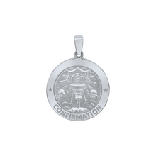 Load image into Gallery viewer, Sterling Silver Round Confirmation with Chalice Medallion (1/2 inch - 1 inch)
