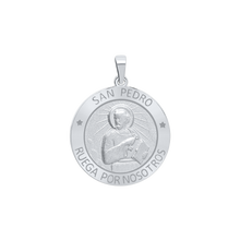 Load image into Gallery viewer, Sterling Silver Round San Pedro Medallion (5/8 inch - 1 inch)