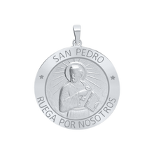 Load image into Gallery viewer, Sterling Silver Round San Pedro Medallion (5/8 inch - 1 inch)